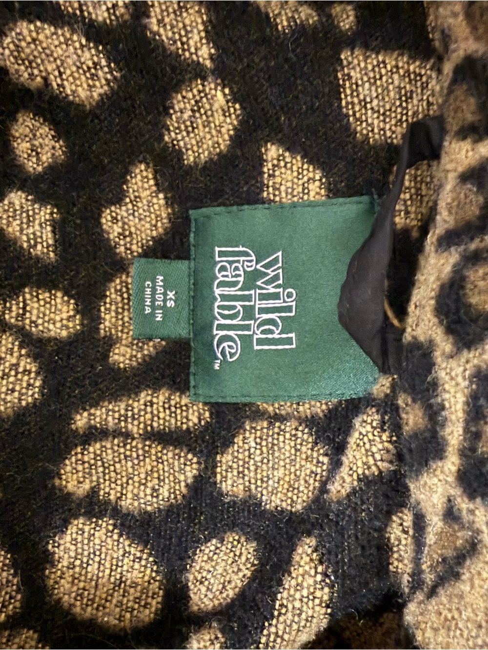 wild fable Leopard Print Oversized Shacket - Brown/Black - Picture 4 of 4